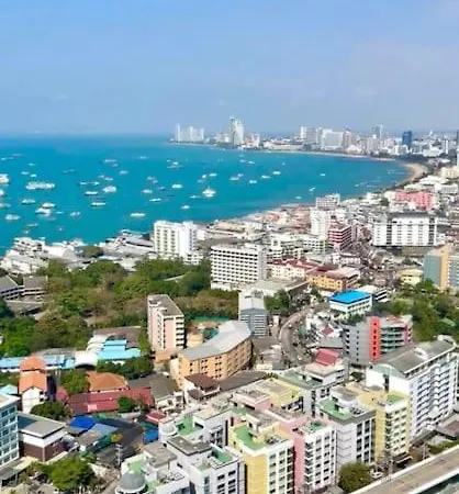 Sea View Spacious Condo Near Walking Street Pattaya Exterior photo